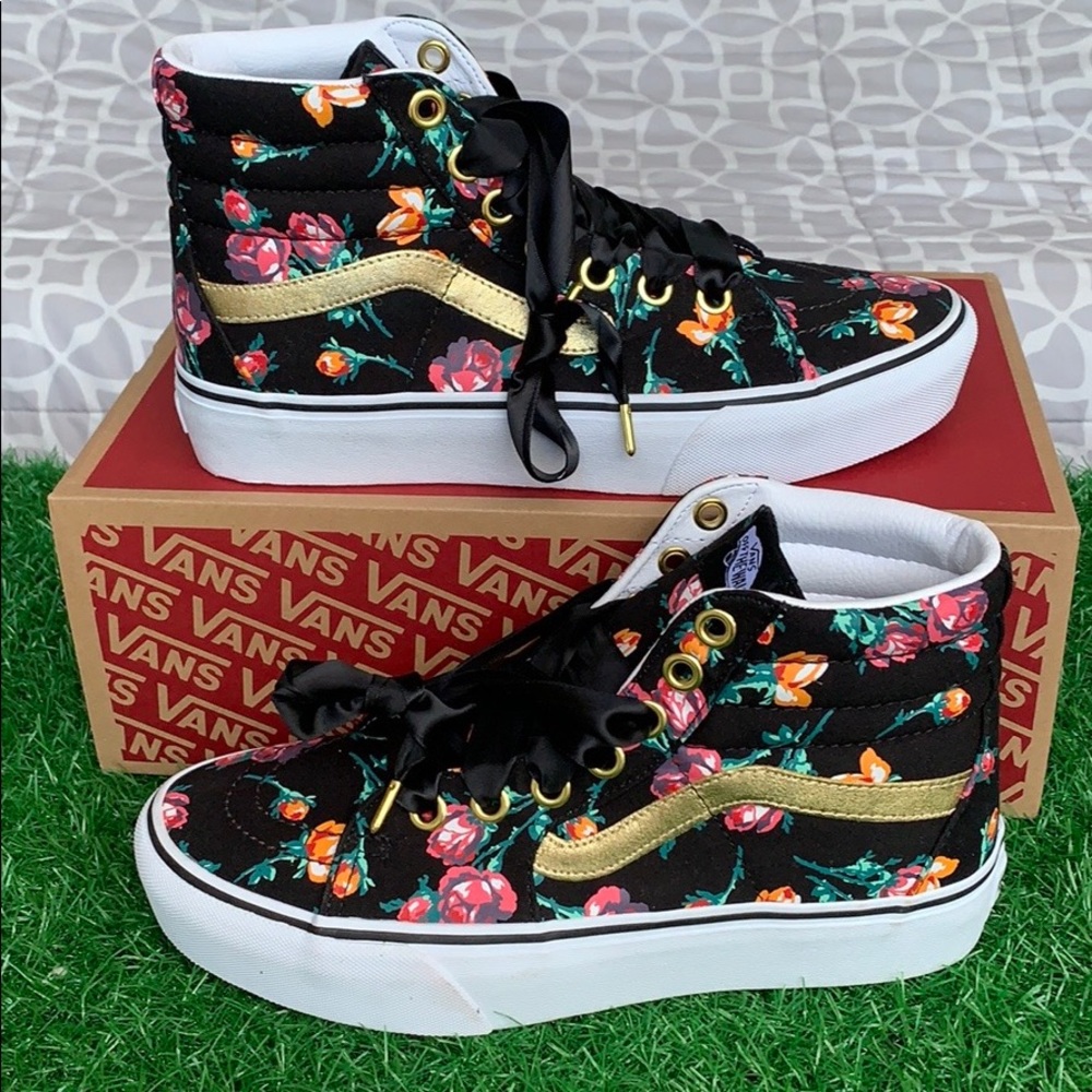 VANS SK8-Hi PLATFORM 2 Oversized Lace Floral/Tr M - Picture 3 of 16